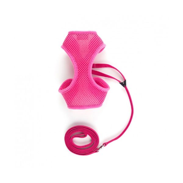 Ancol Soft Mesh Harness & Lead For Cats (Pink)