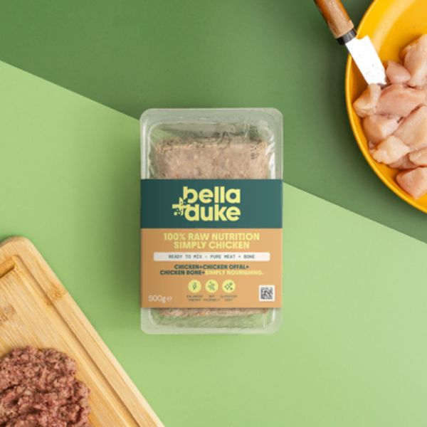 Bella + Duke Puppy Adult Senior Pure Meat + Bone Raw Dog Food (500g)