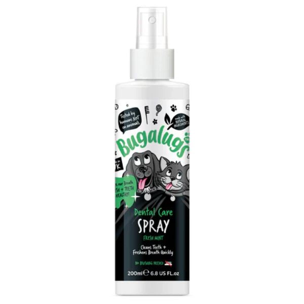 Bugalugs Dental Care Spray in Fresh Mint for Dogs & Cats (200ml)