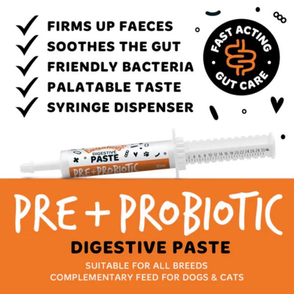 Bugalugs Pre & Probiotic Digestive Paste for Dogs & Cats (30ml)