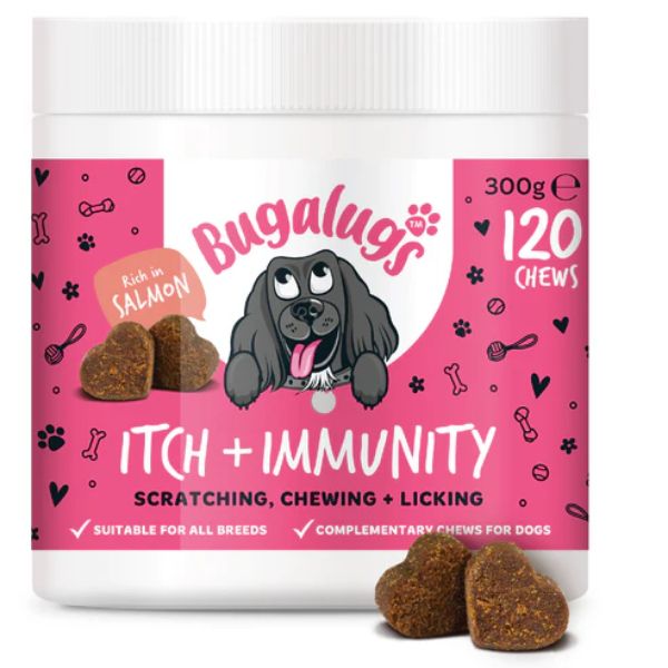 Bugalugs Itch & Immunity Supplement Chews for Dogs