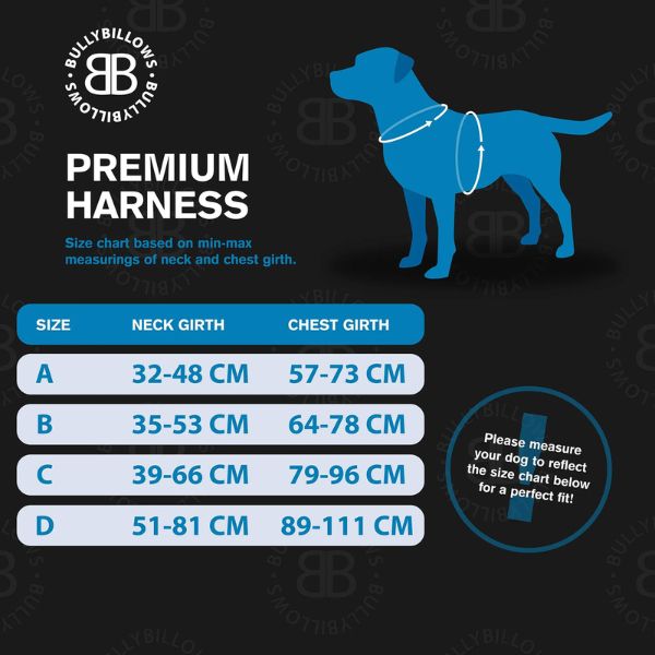 Bully Billows Premium Comfort Harness (Orange)