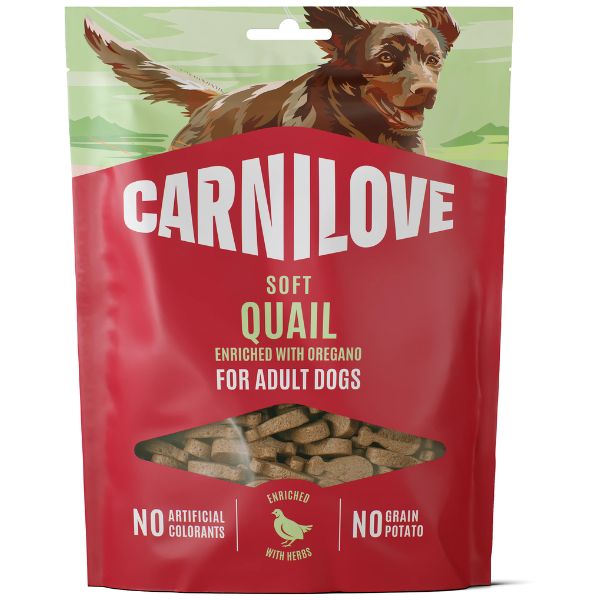 Carnilove Soft Dog Treats Quail with Oregano