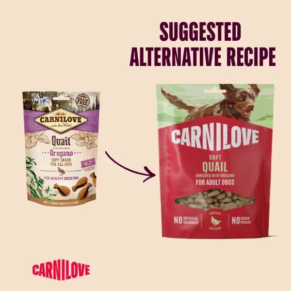 Carnilove Soft Dog Treats Quail with Oregano