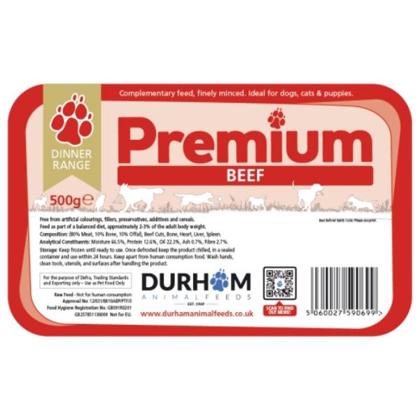 Durham Raw Premium Dinner (500g)