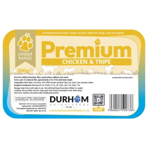 Durham Raw Premium Dinner (500g)