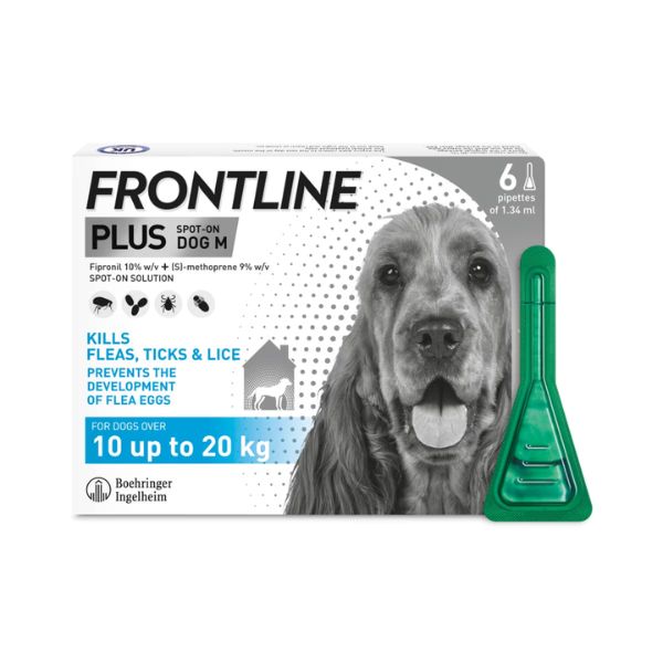 Frontline Plus Spot On For Dogs (10KG-20KG)