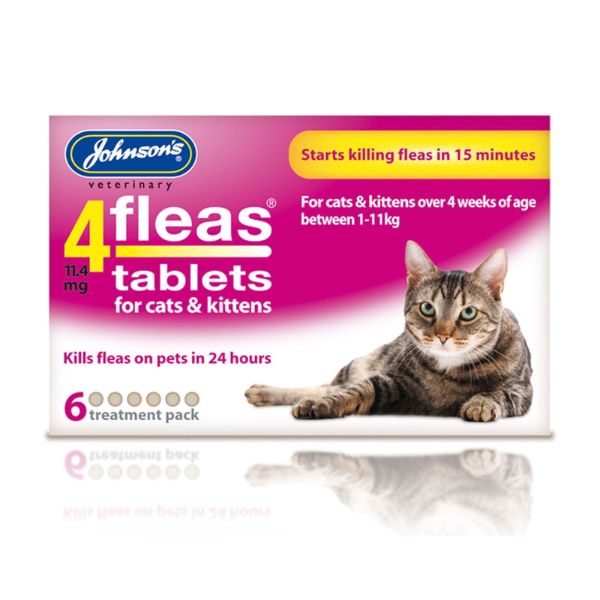 Johnson's 4Fleas Tablets For Cats & Kittens