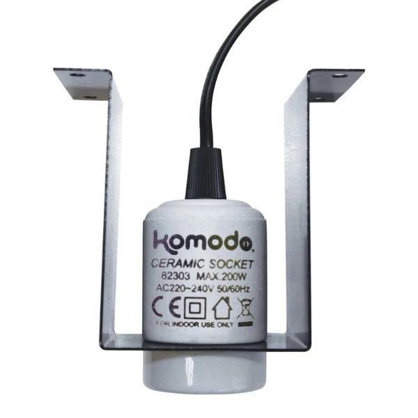 Komodo Mountable Ceramic ES Lamp Fixture
