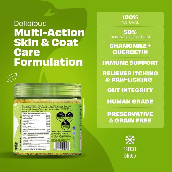 Pawfect Allergy Relief Food Topper Supplement for Dogs
