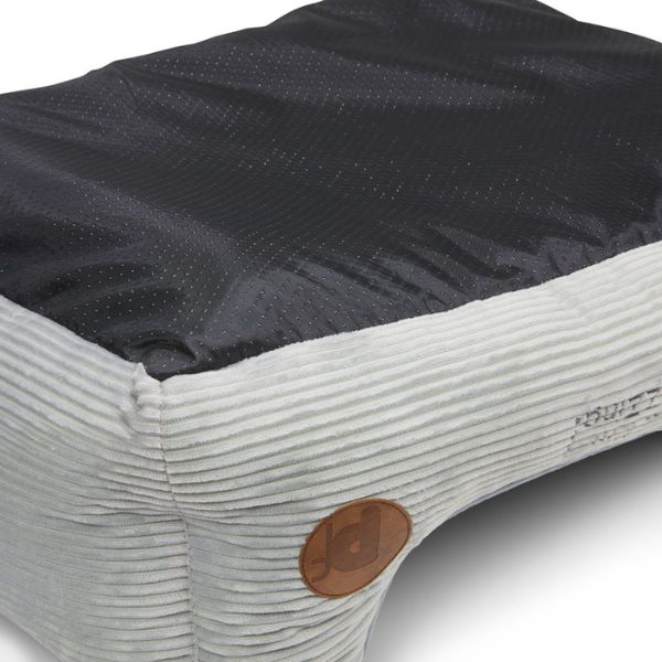 Petface Grey Cord Square Pet Bed