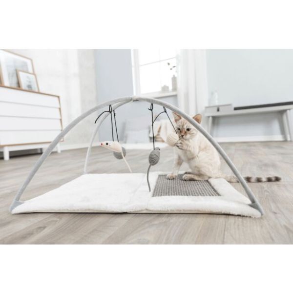 Trixie Scratching Mat with Play Arch