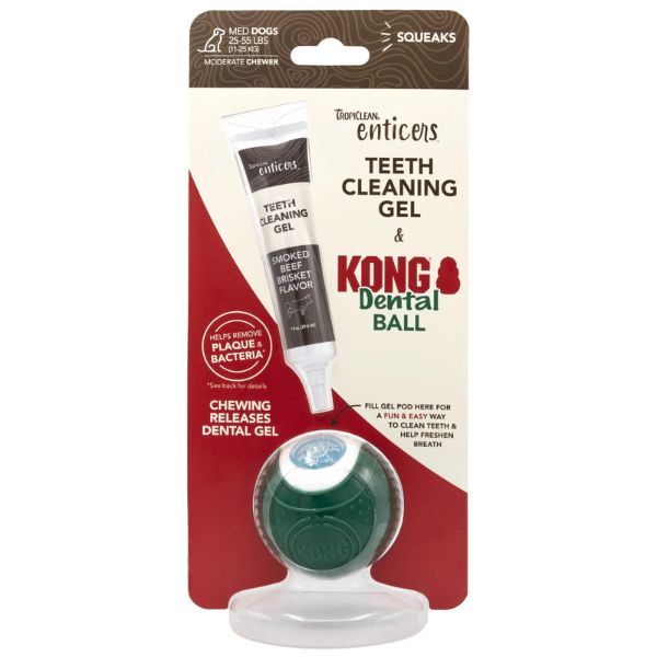 TropiClean Enticers KONG Dental Ball Kit