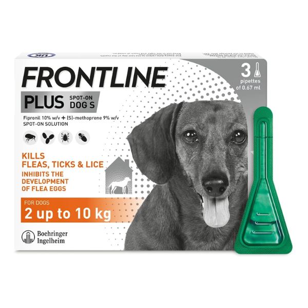 Frontline Plus Spot On For Dogs (2KG-10KG)