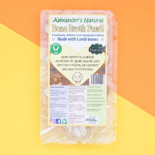 Alexander's Natural Bone Broth Pawz (7 Pack)