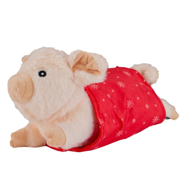 Ancol Paloma Pig in Blanket Dog Toy