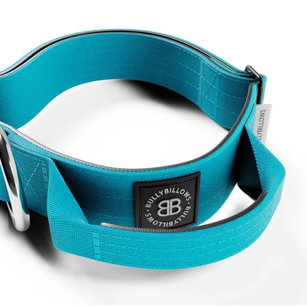 Bully Billows 4cm Combat Collar with Handle and Rated Clip (Light Blue)