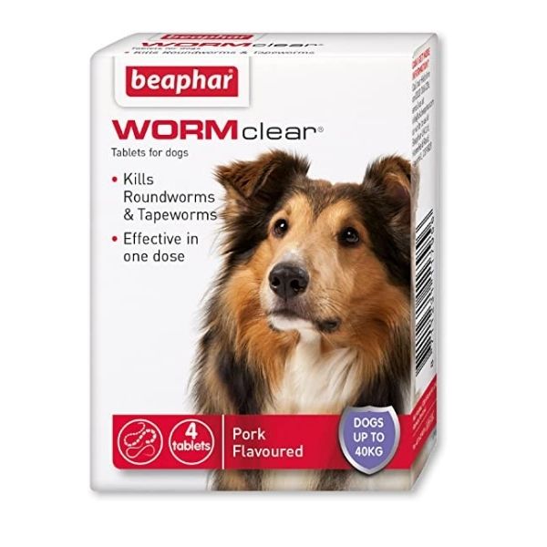 Beaphar WORMclear Worming Tablets for Dogs (up to 40kg)