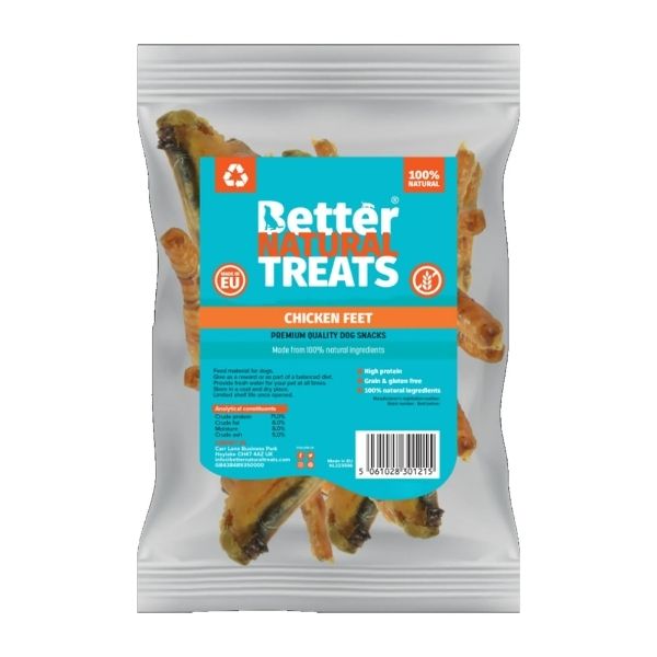 Better Natural Treats Chicken Feet (1kg)