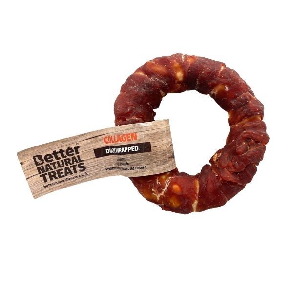 Better Natural Treats Duck Meat Wrapped Collagen Donut