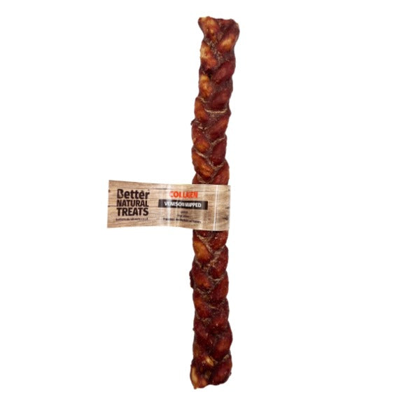 Better Natural Treats Venison Meat Wrapped Plaited Puffed Collagen