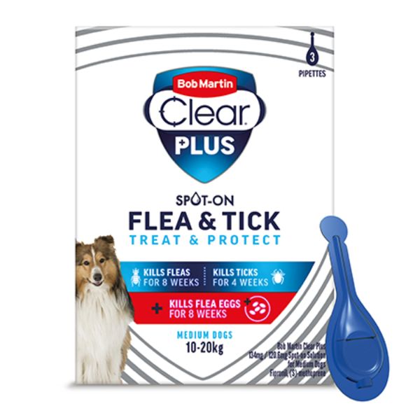 Bob Martin Clear Plus Spot-on Flea & Tick for Dogs