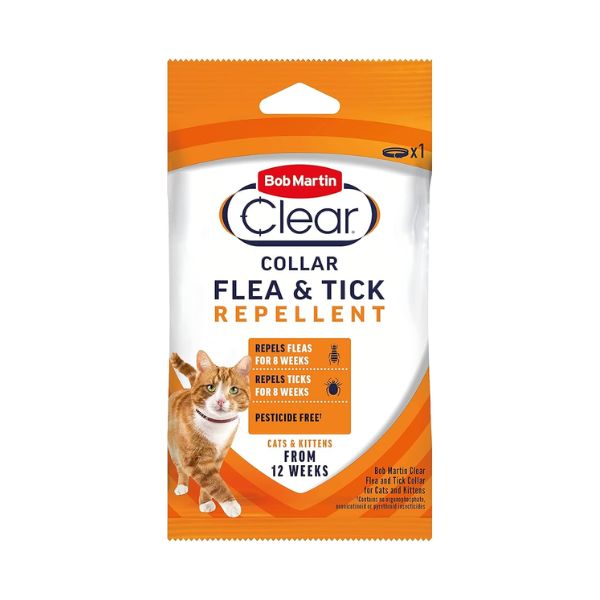 Bob Martins Clear Flea &amp; Tick Repellent Collar For Cats