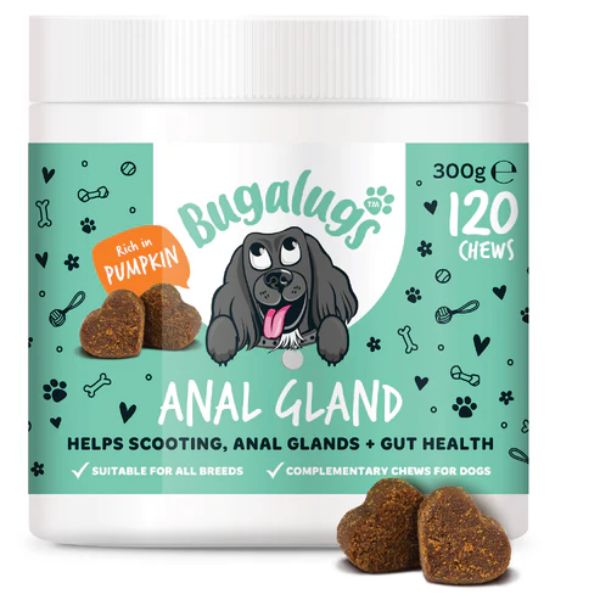 Bugalugs Anal Gland Supplement Chews for Dogs