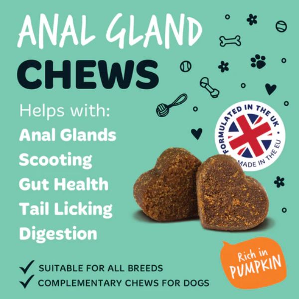 Bugalugs Anal Gland Supplement Chews for Dogs