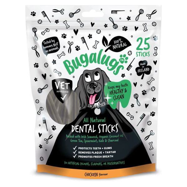 Bugalugs Dental Sticks Chicken - 25 Pack