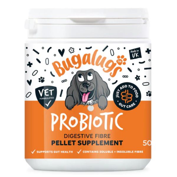 Bugalugs Probiotic Digestive Fibre Pellet Supplement for Dogs