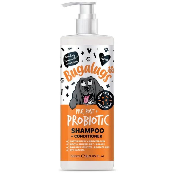 Bugalugs Pre, Post + Probiotic Shampoo &amp; Conditioner for Dogs (250ml)