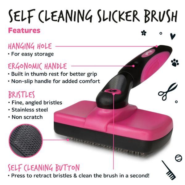 Bugalugs Slicker Brush for Dogs & Cats