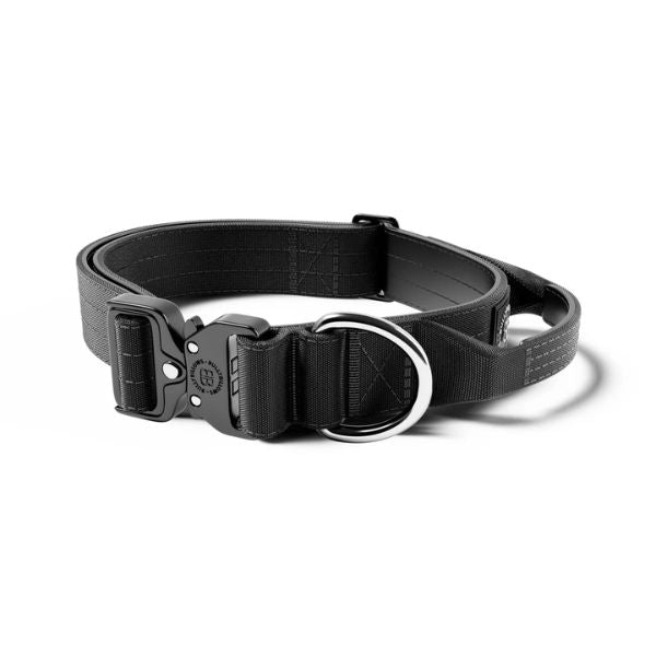 Bully Billows 4CM Combat Collar With Handle And Clip - Black