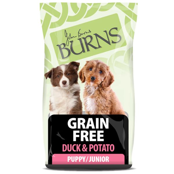 Burns Grain Free Duck &amp; Potato Puppy &amp; Junior Food (2KG)