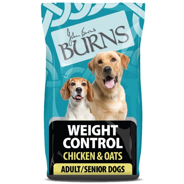 Burns Weight Control Chicken &amp; Oats Adult &amp; Senior Food (12KG)