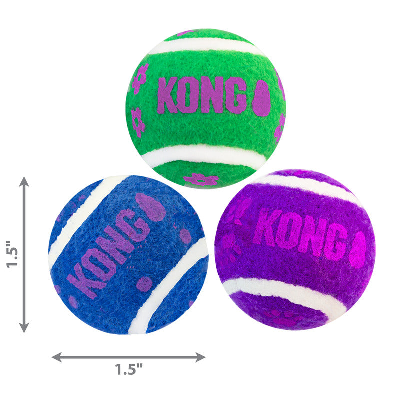 KONG Cat Tennis Balls With Bells