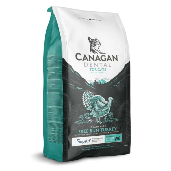 Canagan Dental Free Run Turkey Dry Cat Food (375g)