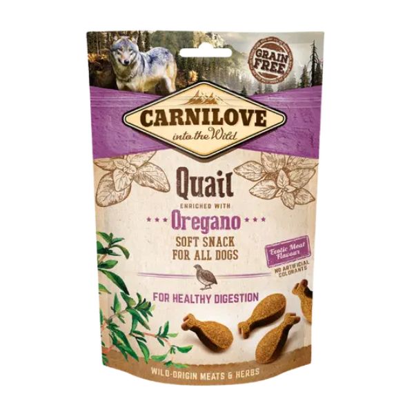 Carnilove Soft Dog Treats Quail with Oregano