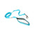 DoodleBone Padded Lead - Aqua