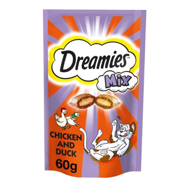 Dreamies Chicken &amp; Duck Mix - 60G