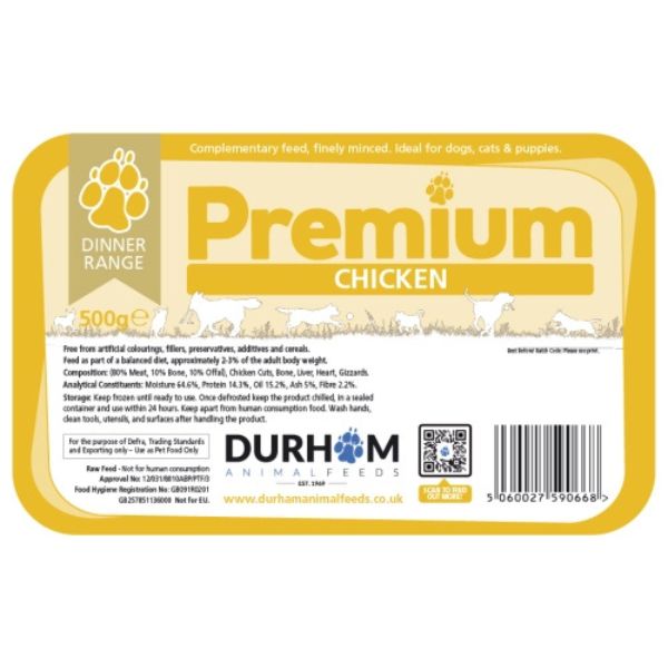Durham Raw Premium Dinner (500g)