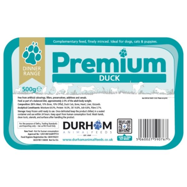 Durham Raw Premium Dinner (500g)