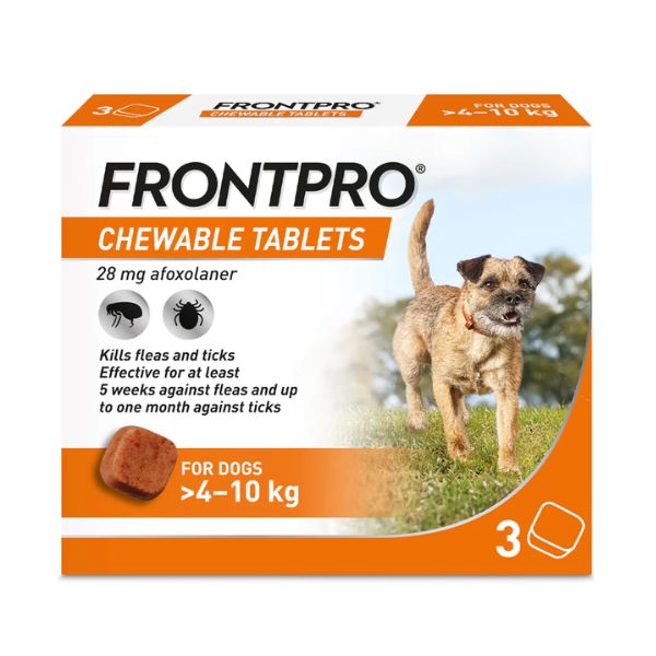 Frontpro Chewable Tablets Flea & Tick Treatment for Dogs