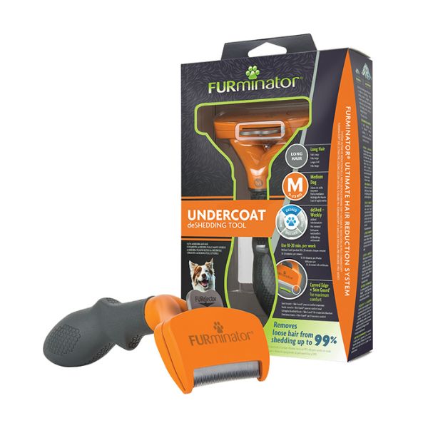 FURminator Undercoat deShedding Tool (Medium Dog Long Hair)