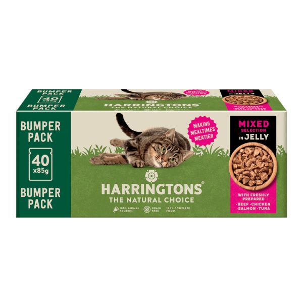 Harringtons Cat Bumper Pack Mixed Jelly - 40x85G