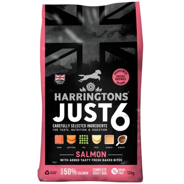 Harringtons Just 6 Salmon &amp; Veg (12kg)