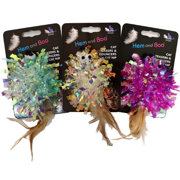 Hem &amp; Boo Crinkle Mouse Pouncer Cat Toy