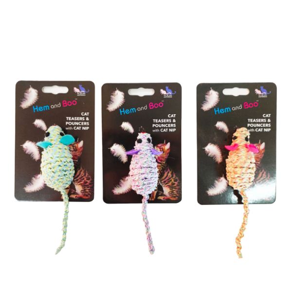 Hem &amp; Boo Elastic Mouse Pouncer Cat Toy