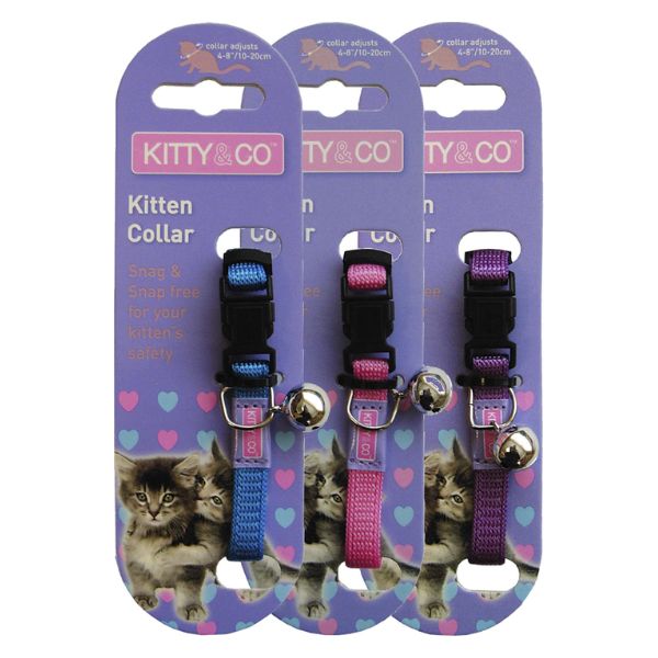 Hem and Boo Snag Free Kitten Collar